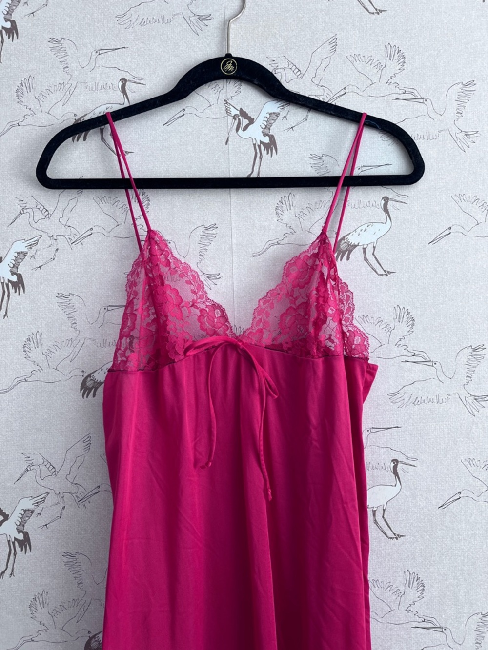 Vintage 1980’s red maxi‎ slip nightie - Picture 2 of 5